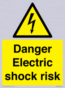 Danger Electric shock risk